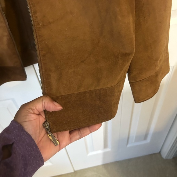 Rena Rowan Tan Suede Jacket - Picture 4 of 6